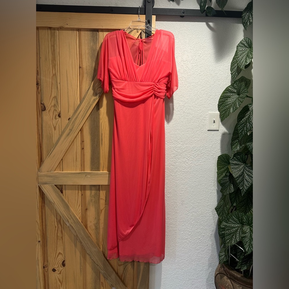Elegant Coral Dress